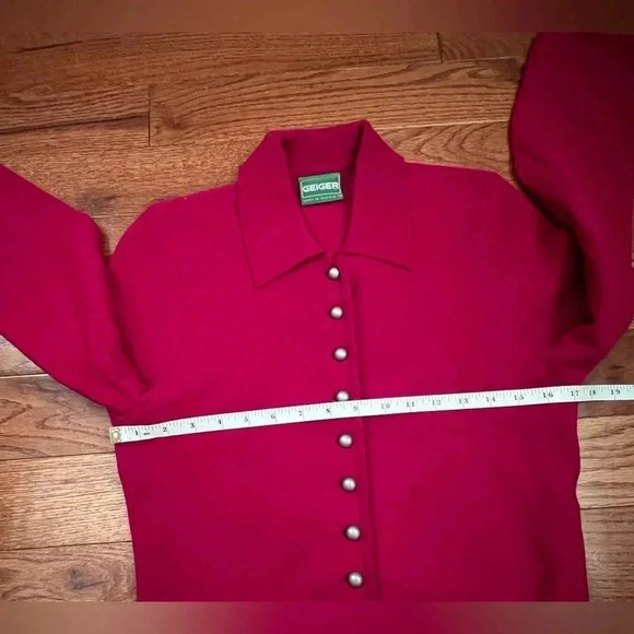 Vintage GEIGER Wool Cardigan Women’s Sz 34 / XS-S Made In Austria 🇦🇹 - Picture 6 of 11